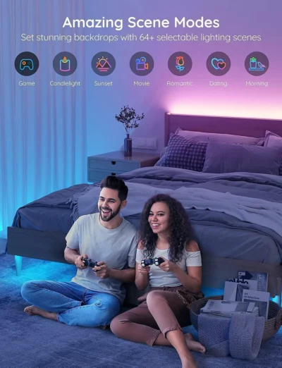 ریسه آر جی بی هوشمند گوویی Govee Led Strip Light Wi-Fi RGB - Image 4