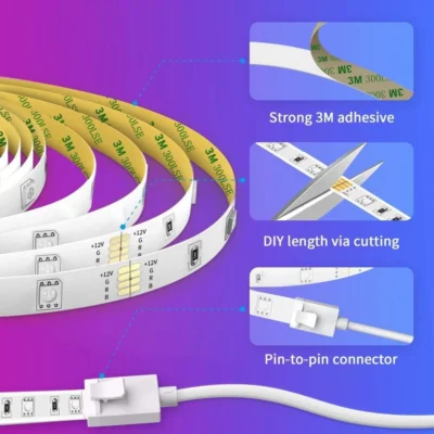 ریسه آر جی بی هوشمند گوویی Govee Led Strip Light Wi-Fi RGB - Image 3