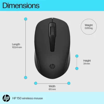 موس بی سیم HP 150W - Image 3