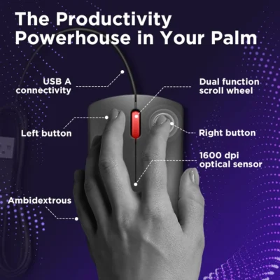 موس سیمی Lenovo 120 wired mouse - Image 3