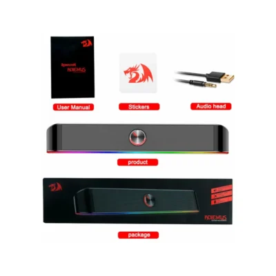 اسپیکر REDRAGON Adiemus Stereo Soundbar - Image 6